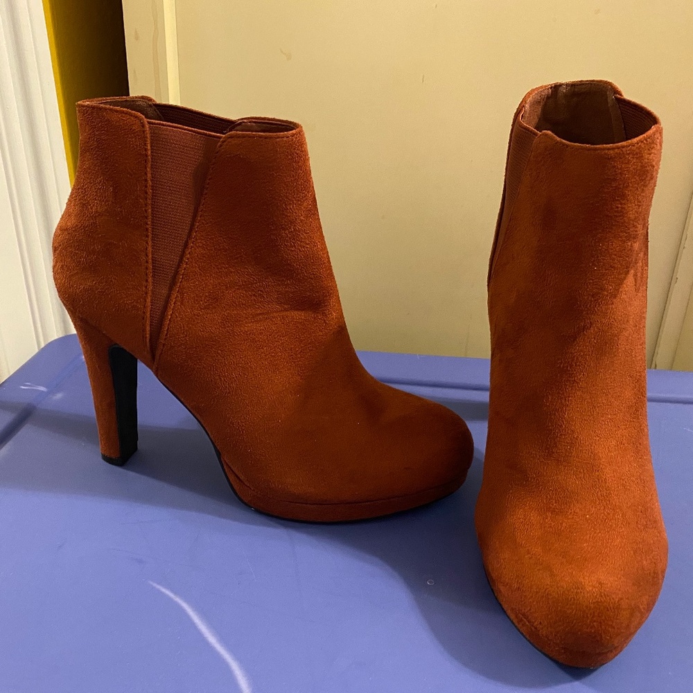 Rust Orange Ankle booties
